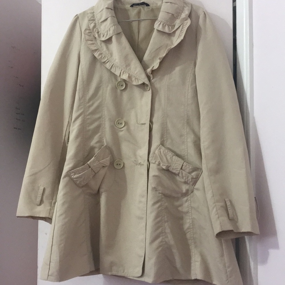 Light beige pea coat